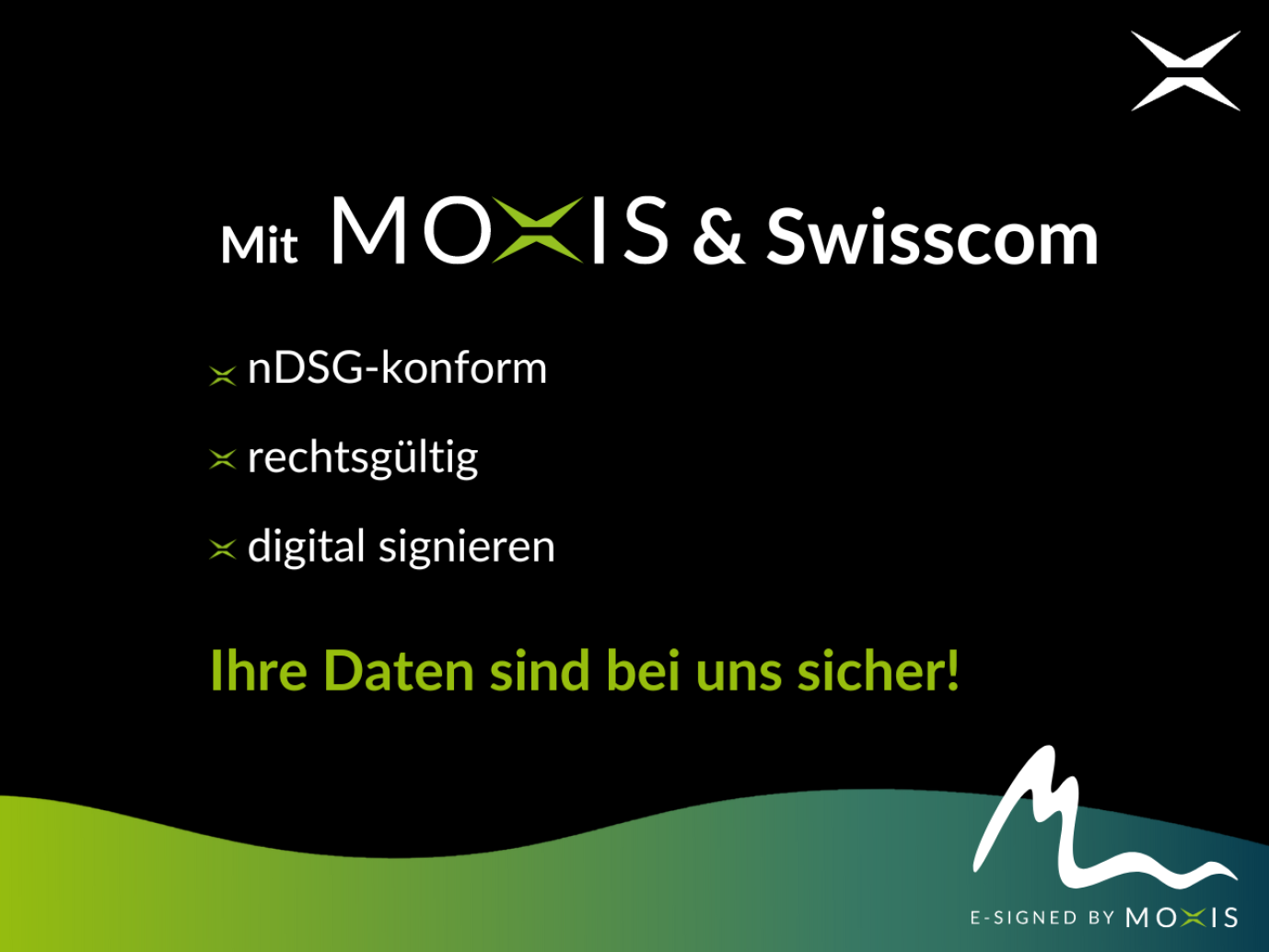 Mit MOXIS und Swisscom garantiert nDSG-konorm unterwegs